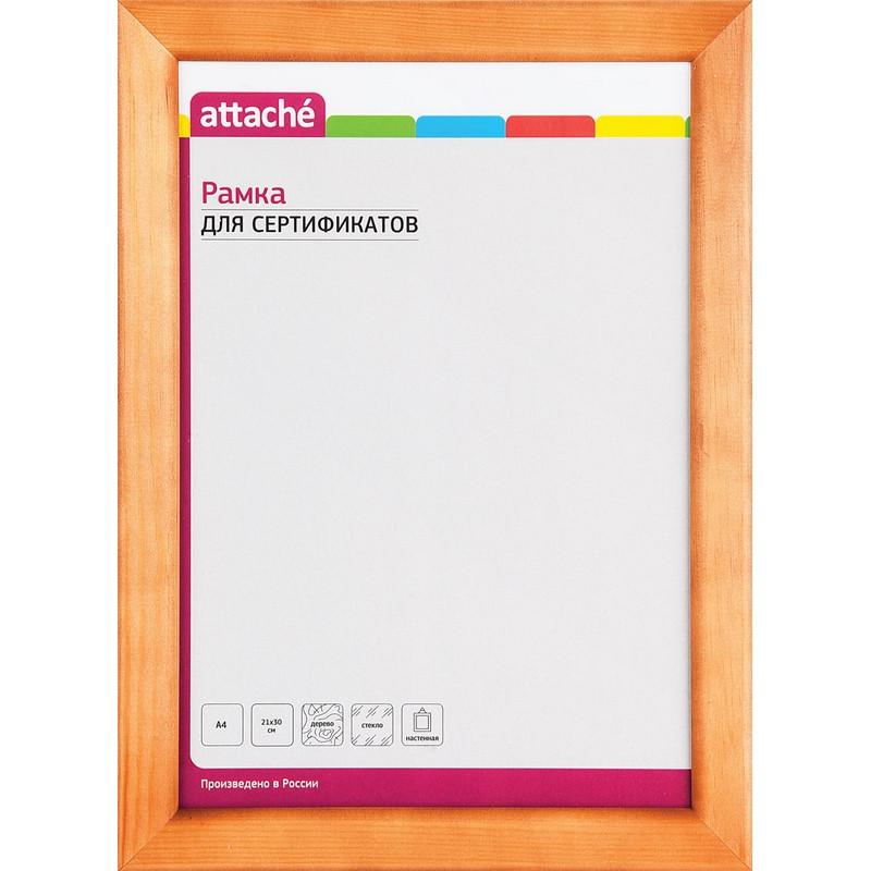 Рамка А4(21х30)ATTACHE светлая сосна, деревянный б