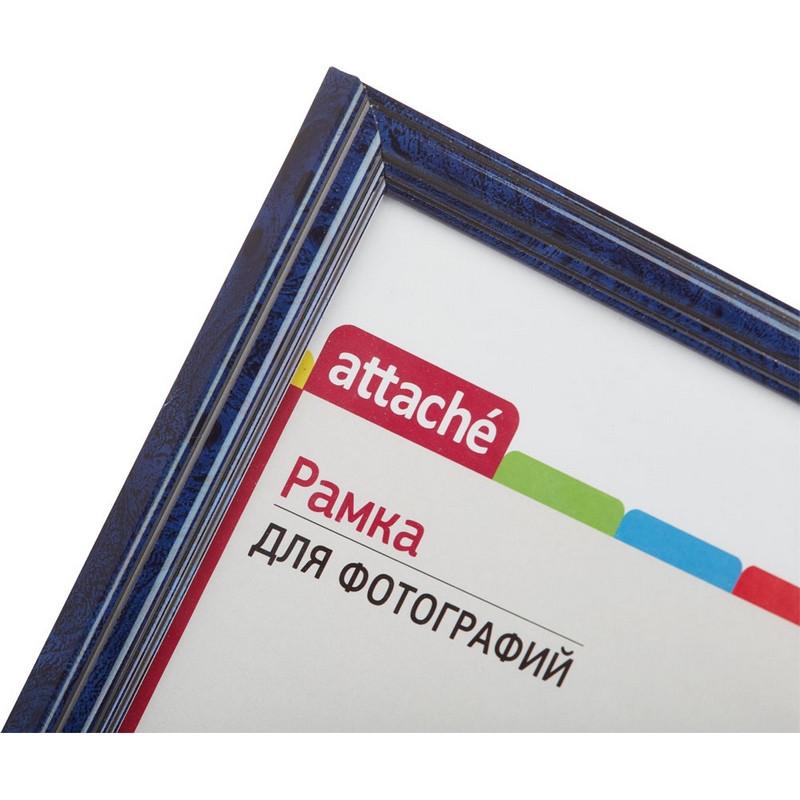 Рамка А4(21х30)ATTACHE синяя, пластиковый багет, н