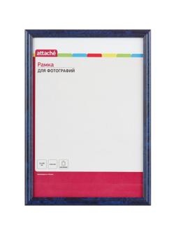 Рамка А4(21х30)ATTACHE синяя, пластиковый багет, н