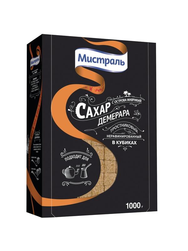 Сахар кусковой Мистраль тростниковый 1 кг
