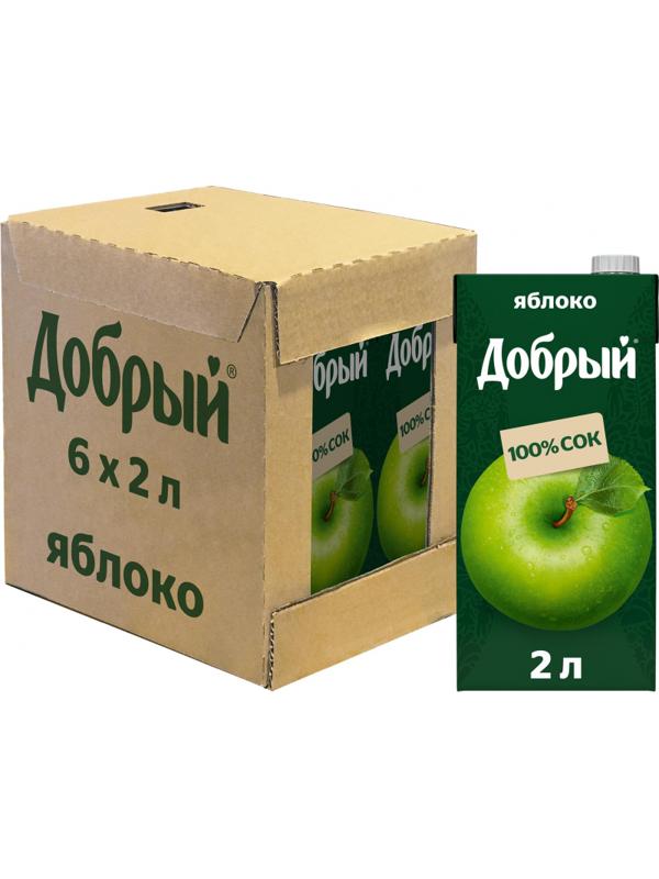 Сок Добрый яблочный 2 л