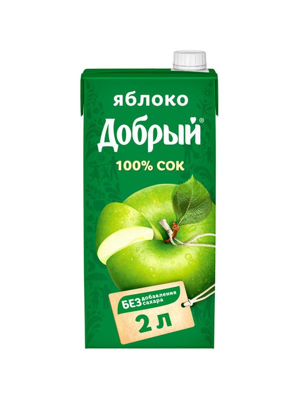 Сок Добрый яблочный 2 л