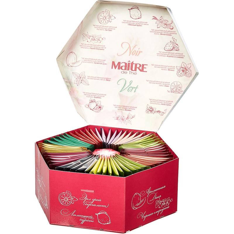 Чай Maitre de  The Цветы  12 вкусов 60 пак./уп