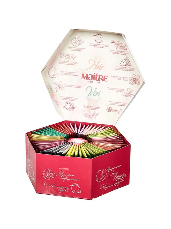 Чай Maitre de  The Цветы  12 вкусов 60 пак./уп