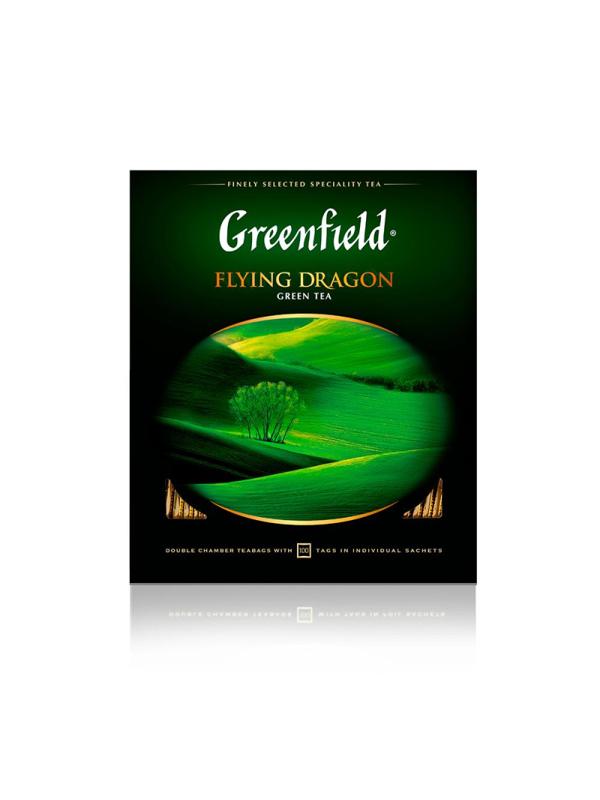 Чай Greenfield Flying Dragon зеленый фольгир.100пак/уп 0585-09