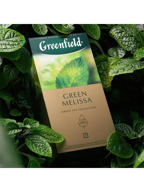 Чай Greenfield Green Melissa зеленый фольгир.25пак/уп 0435-10