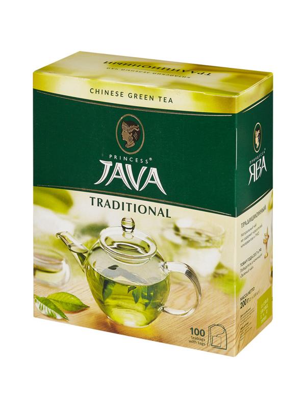 Чай Принцесса Ява зеленый 100 пак/уп 0880-18