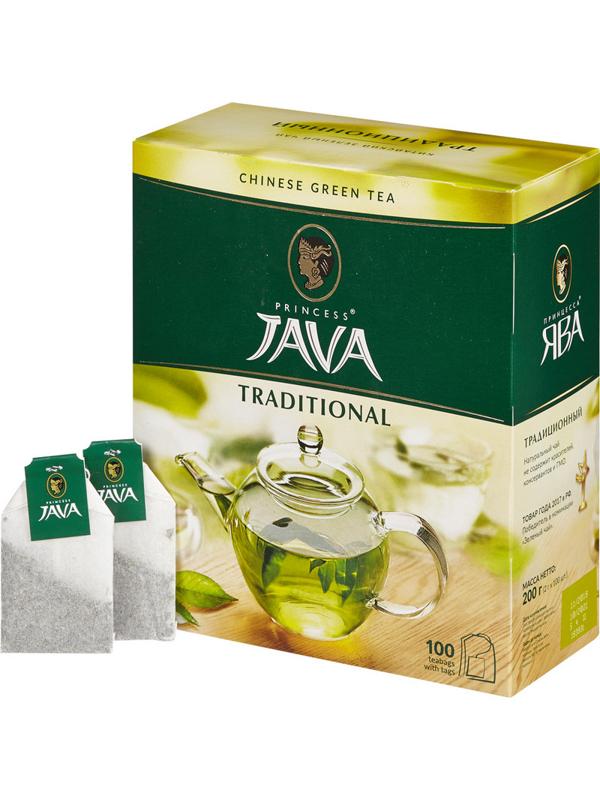 Чай Принцесса Ява зеленый 100 пак/уп 0880-18