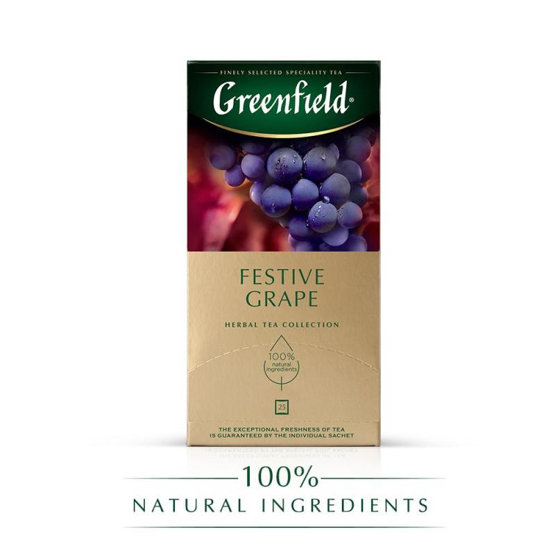 Чай Greenfield Festive Grape фруктовый фольгир.25пак/уп 0522-10