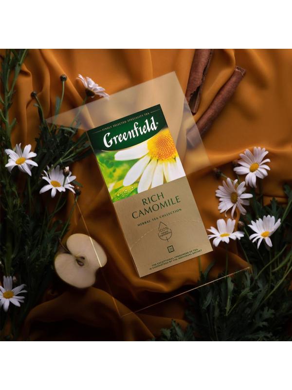 Чай Greenfield Rich Camomile травяной фольгир.25пак/уп 0432-10