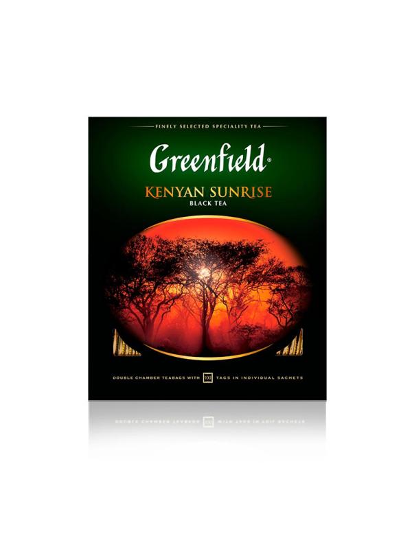 Чай Greenfield Kenyan Sunrise черн.фольгир. 100 пак/уп 0600-09