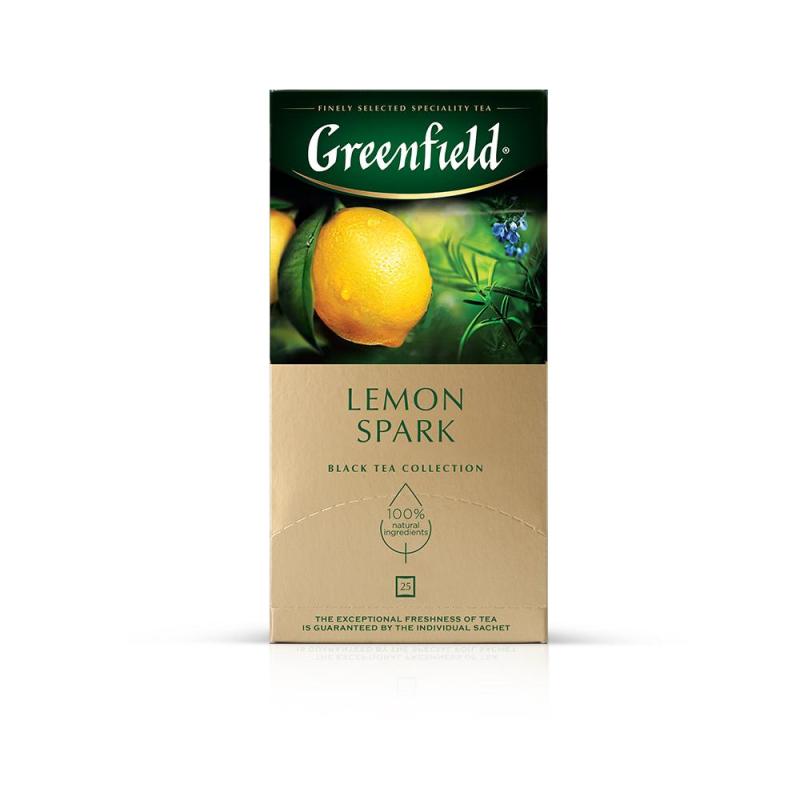 Чай Greenfield Lemon Spark черный фольгир.25пак/уп 0711-10