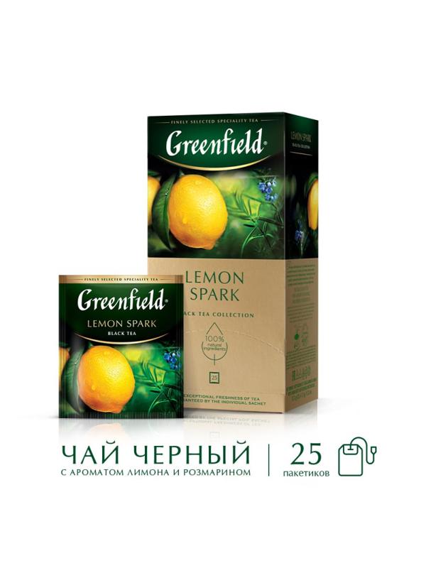 Чай Greenfield Lemon Spark черный фольгир.25пак/уп 0711-10