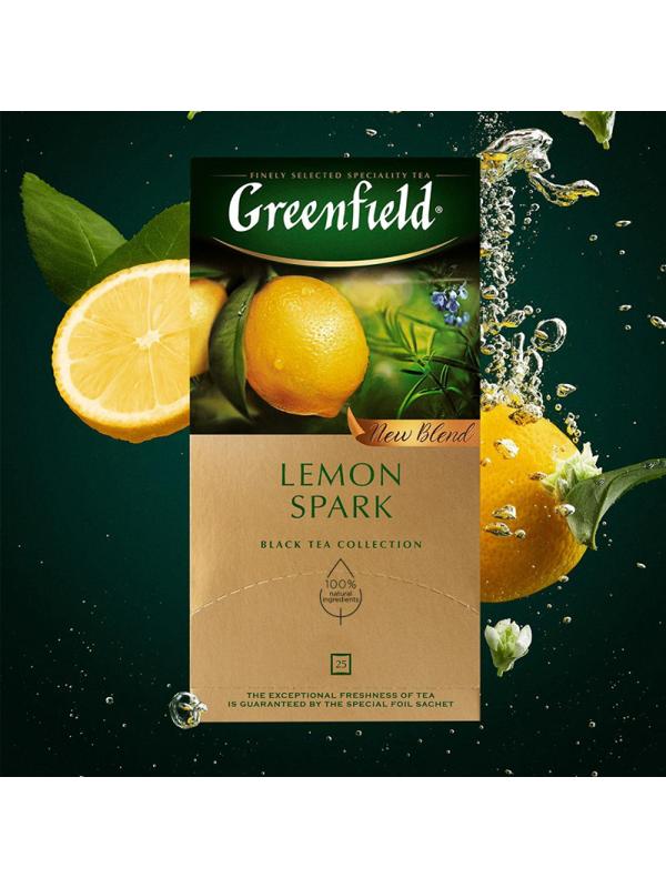 Чай Greenfield Lemon Spark черный фольгир.25пак/уп 0711-10