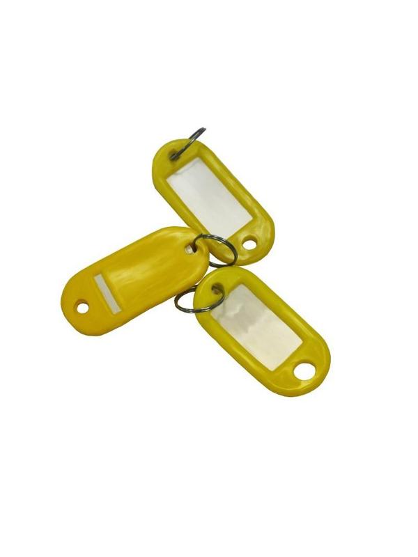 Бирки для ключей 10 шт/уп, желтая