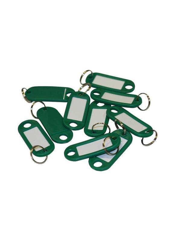 Бирки для ключей 10 шт/уп, зеленая