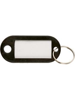 Бирки для ключей 10 шт/уп, черная