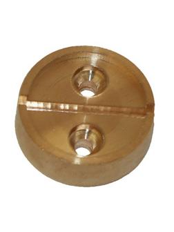 Опечатывающее устройство металл. на 1 печать, диаметр 29 мм, 2шт/уп, латунь
