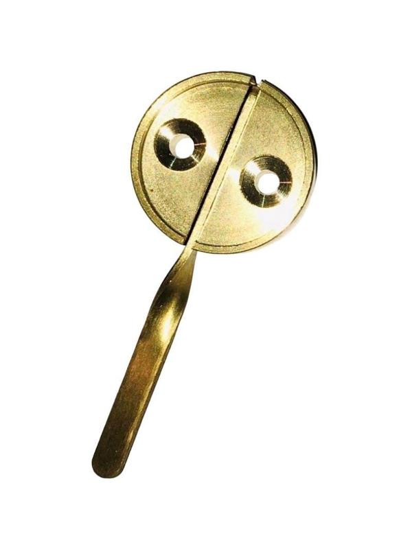 Опечатывающее устройство металл. с флажком, диаметр 29 мм, латунь