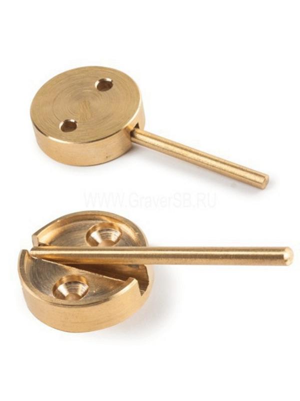 Опечатывающее устройство металл. с флажком, диаметр 29 мм, латунь