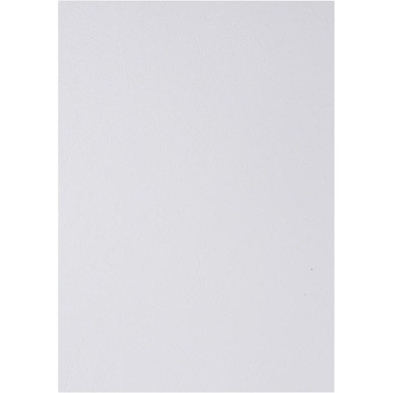 Обложки для переплета картонные Promega office бел.кожаА4,230г/м2,100шт/уп.