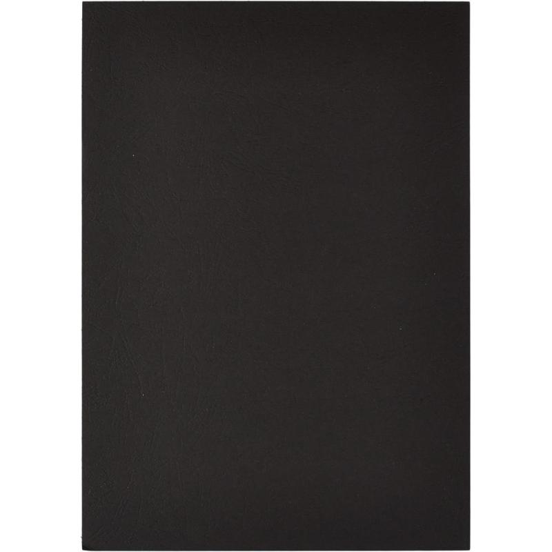 Обложки для переплета картонные Promega office чер.кожаА4,230г/м2,100шт/уп.