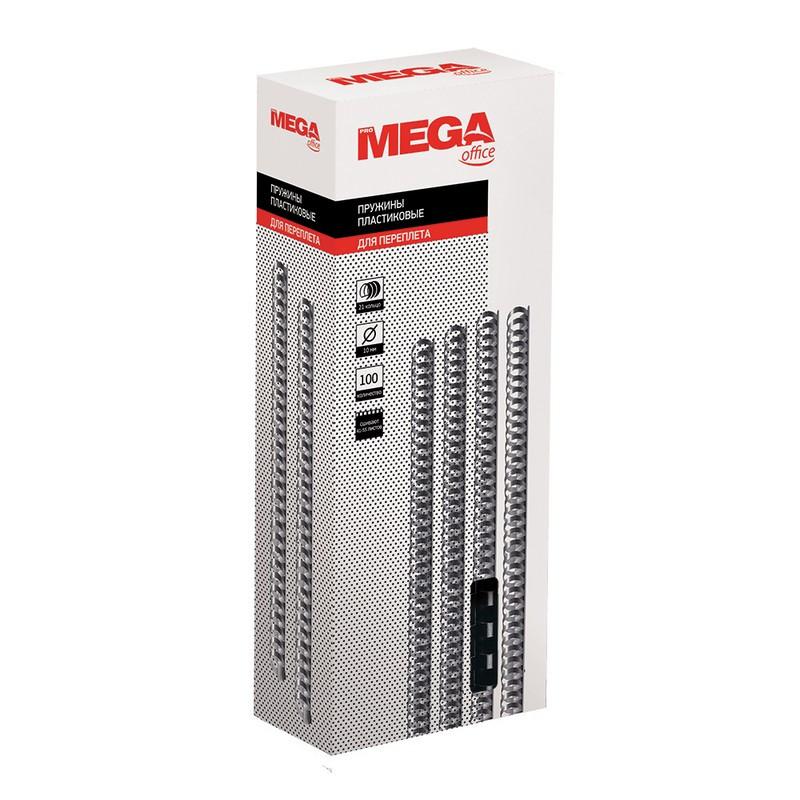 Пружины для переплета пластиковые Promega office 10мм черные 100шт/уп.