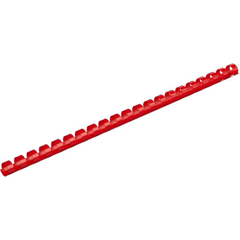 Пружины для переплета пластиковые Promega office 12мм крас. 100шт/уп.