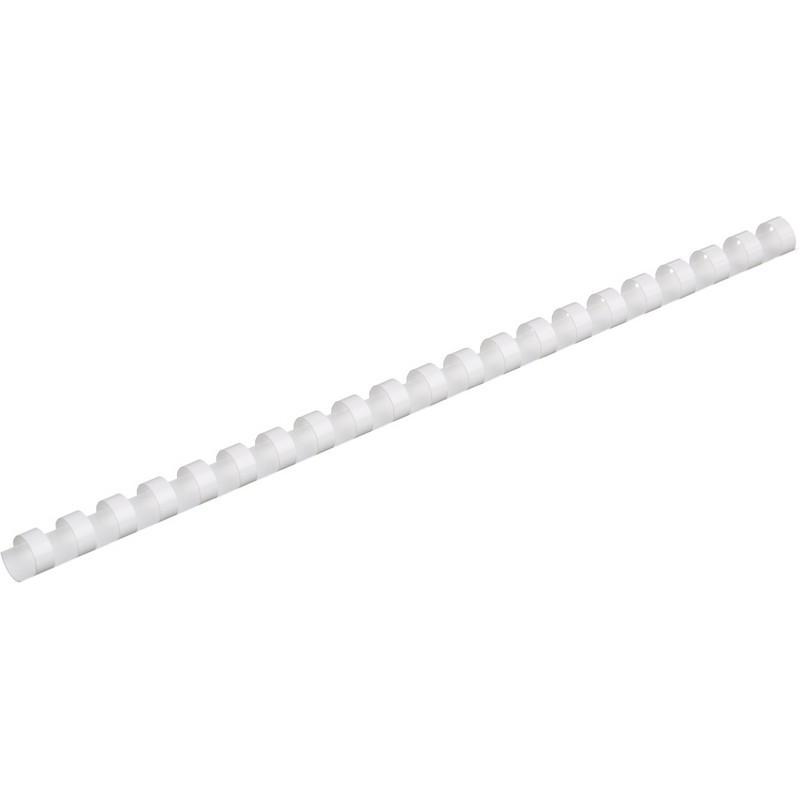 Пружины для переплета пластиковые Promega office 14мм белые 100шт/уп.