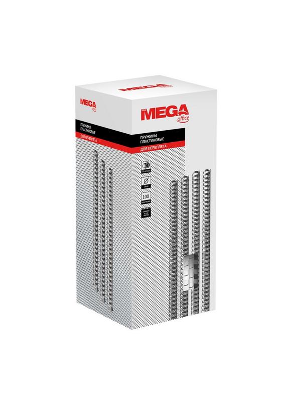 Пружины для переплета пластиковые Promega office 14мм белые 100шт/уп.