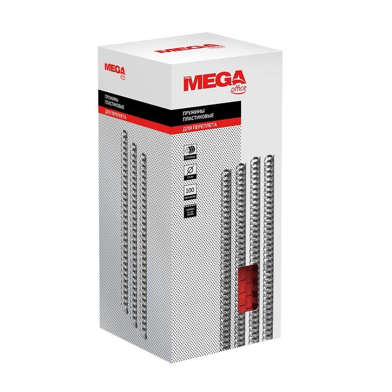 Пружины для переплета пластиковые Promega office 14мм крас. 100шт/уп.