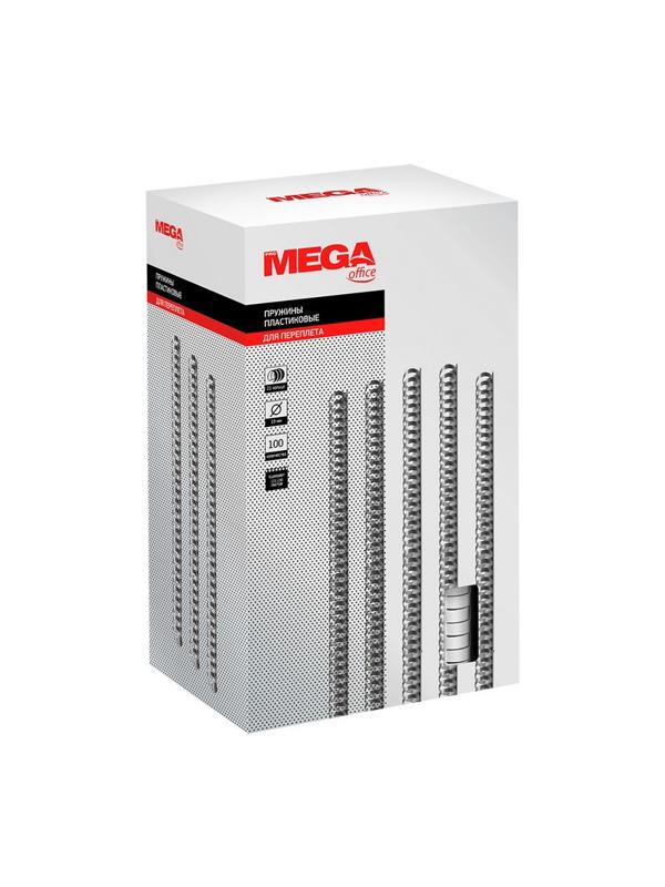 Пружины для переплета пластиковые Promega office 19мм белые 100шт/уп.