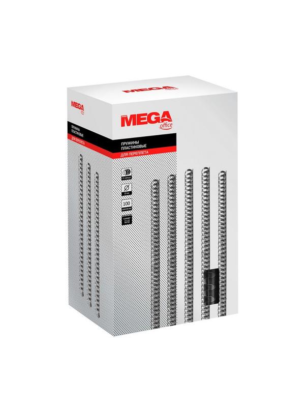 Пружины для переплета пластиковые Promega office 19мм прозр. 100шт/уп.