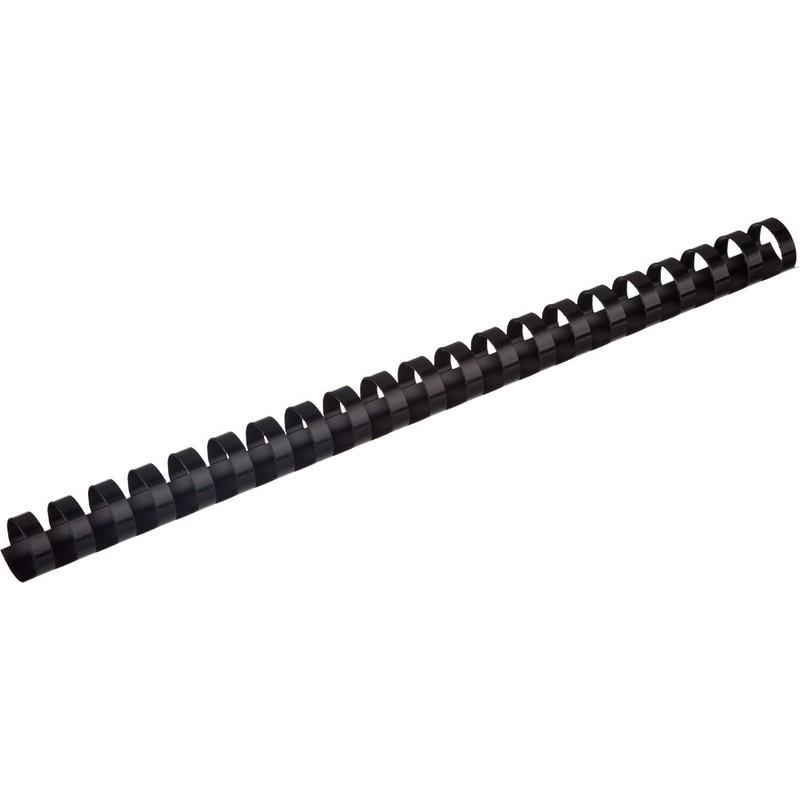 Пружины для переплета пластиковые Promega office 19мм черные 100шт/уп.