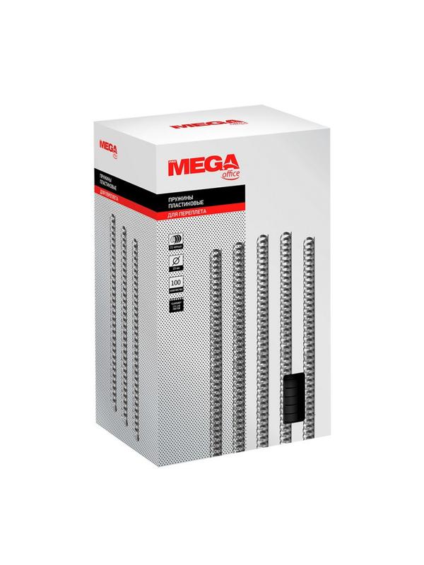 Пружины для переплета пластиковые Promega office 19мм черные 100шт/уп.