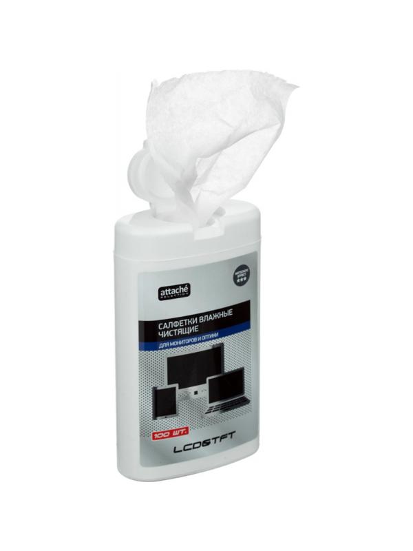 Салфетки Attache Selection д/экранов, малая туба, 100 шт, 90х115