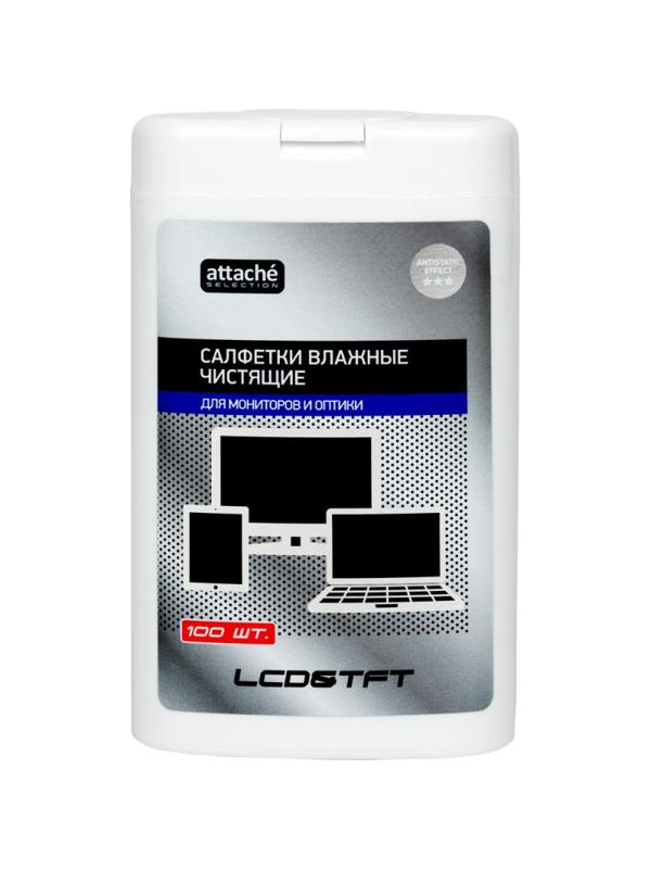 Салфетки Attache Selection д/экранов, малая туба, 100 шт, 90х115