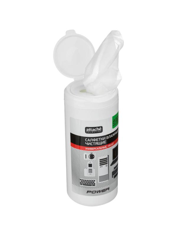 Салфетки Attache Selection Power универс, туба, абрикос, 100 шт, 130х170
