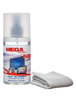 Гель для чистки мониторов Attache Selection, 200 мл + м/фибра 18х18