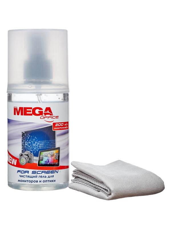 Гель для чистки мониторов Attache Selection, 200 мл + м/фибра 18х18
