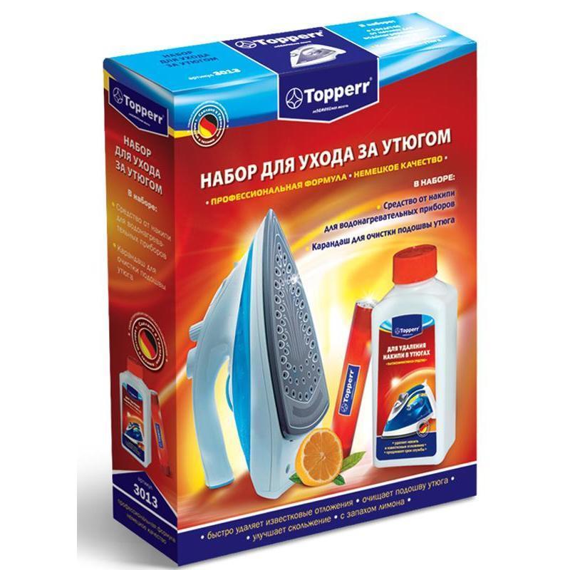 Набор для очистки утюгов Topperr 3013 ср-во от накипи+чист карандаш