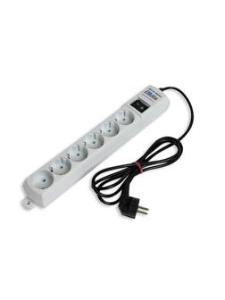 Сетевой фильтр PILOT-S (6/1,8м/10А/80Дж/белый)