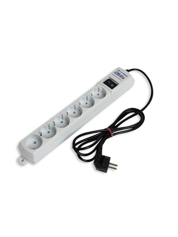 Сетевой фильтр PILOT-S (6/1,8м/10А/80Дж/белый)