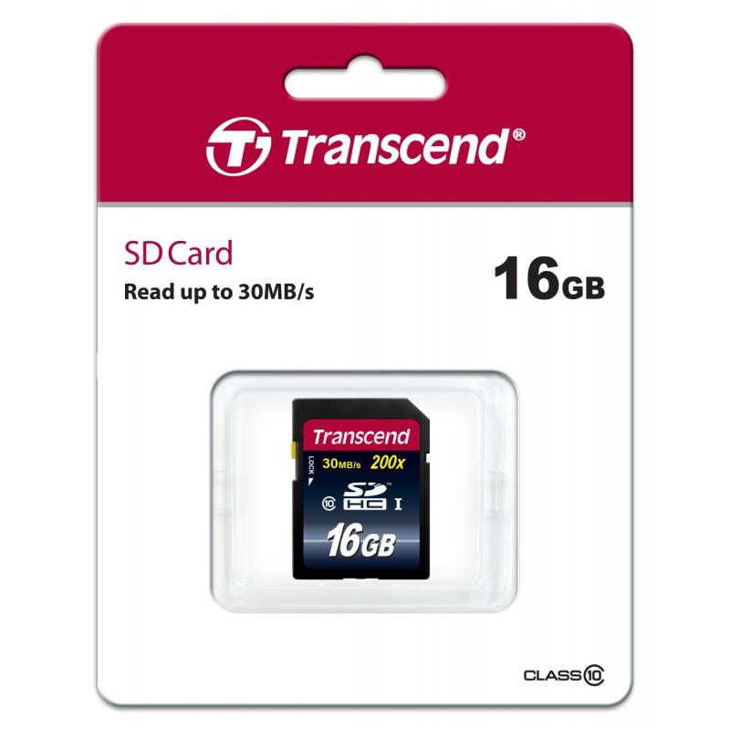 Карта памяти Transcend Premium SDHC 16Gb UHS-I Cl10, TS16GSDHC10