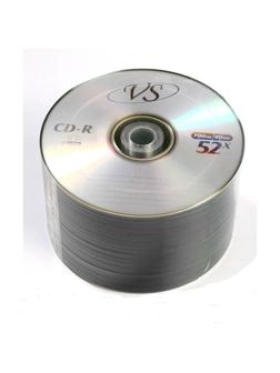 Носители информации CD-R, 52x, VS, Bulk/50, VSCDRB5003