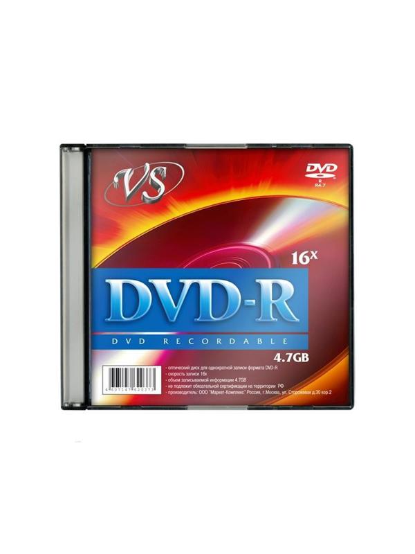 Носители информации DVD-R, 16x, VS, Slim/5, VSDVDRSL501