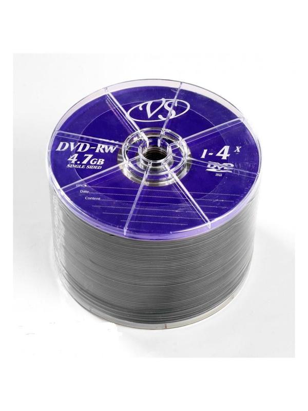 Носители информации DVD-RW, 4x, VS, Bulk/50, VSDVDRWB5001