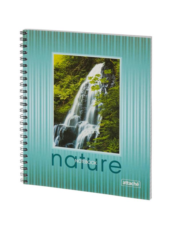 Тетрадь общая Attache,80л,клет,А5,спир,обл.мел.карт