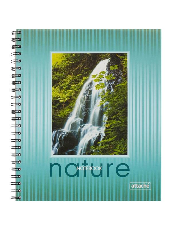 Тетрадь общая Attache,80л,клет,А5,спир,обл.мел.карт