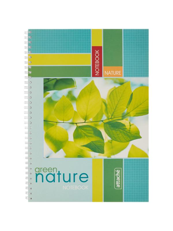 Тетрадь общая Attache,96л,клет,А4,спир,обл.мел.карт